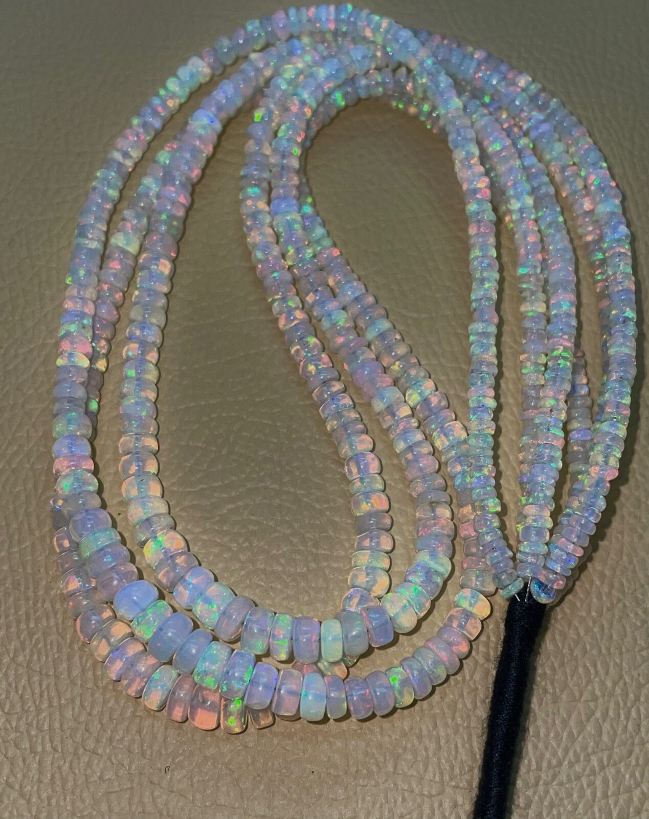 AAA-Natural Ethiopian Opal Faceted Roundel shape Beads Gemstone ,Top quality