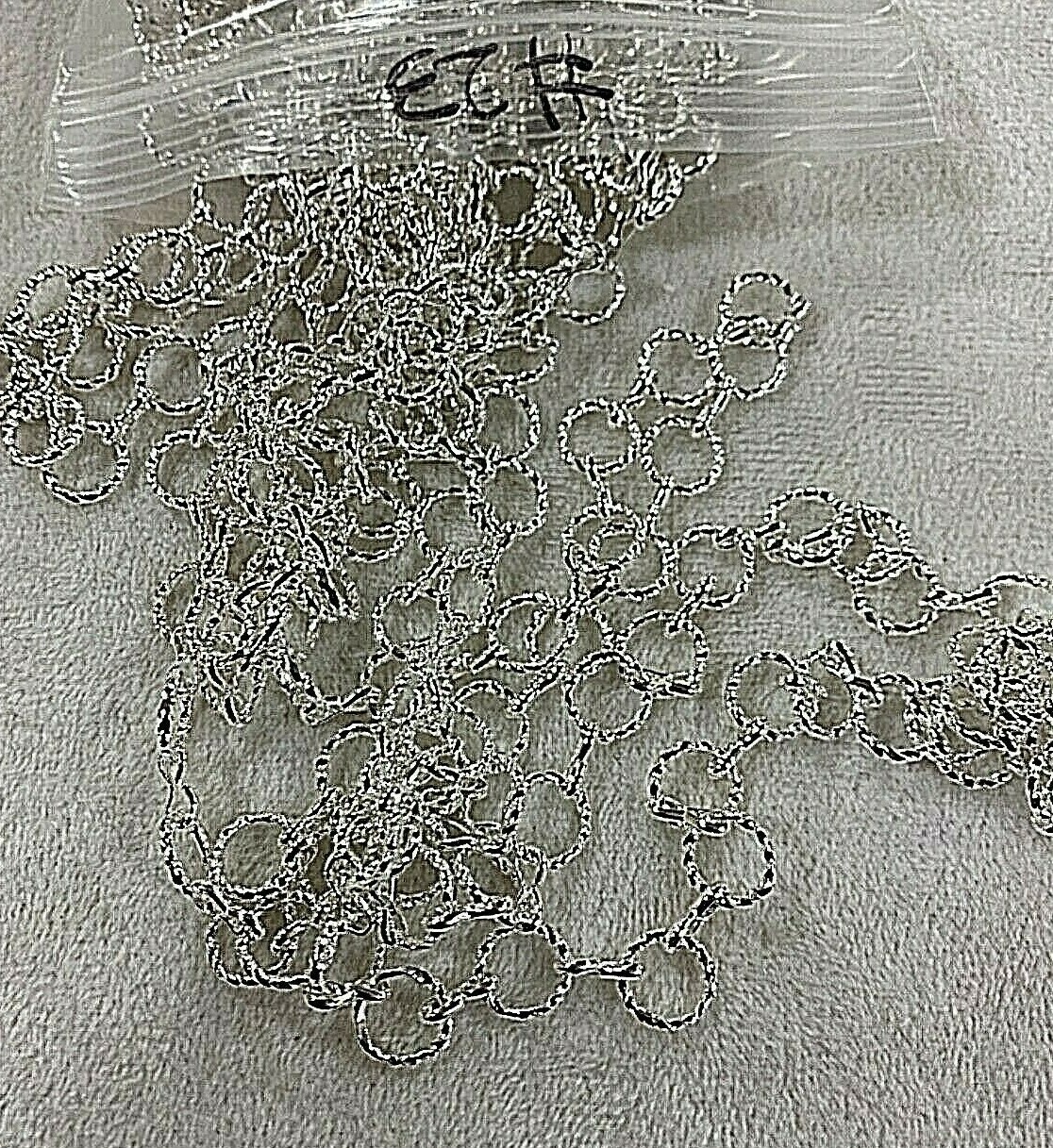 24ft per bag ~ 8mm Silver~ Rolo Twisted Rope Link Chain Box 228