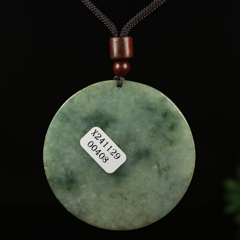 Certified Grade A 100% Natural Green Burma Jade Jadeite Pendant Phoenix 00869