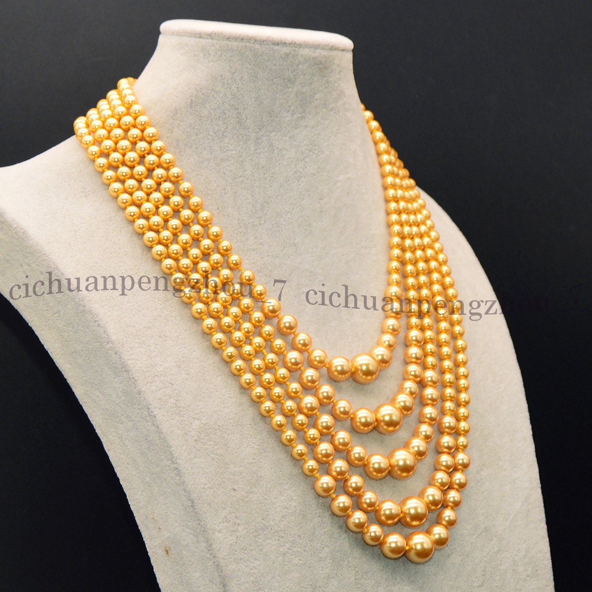 Fashion Jewelry 8/10mm Gemstone Round Beads Tortoise Pendant Necklace 18”