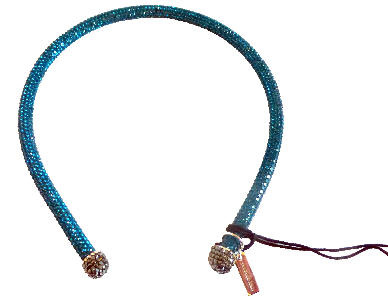 Etro Necklace Choker Turquoise Glitter Sparkle One Size NWT