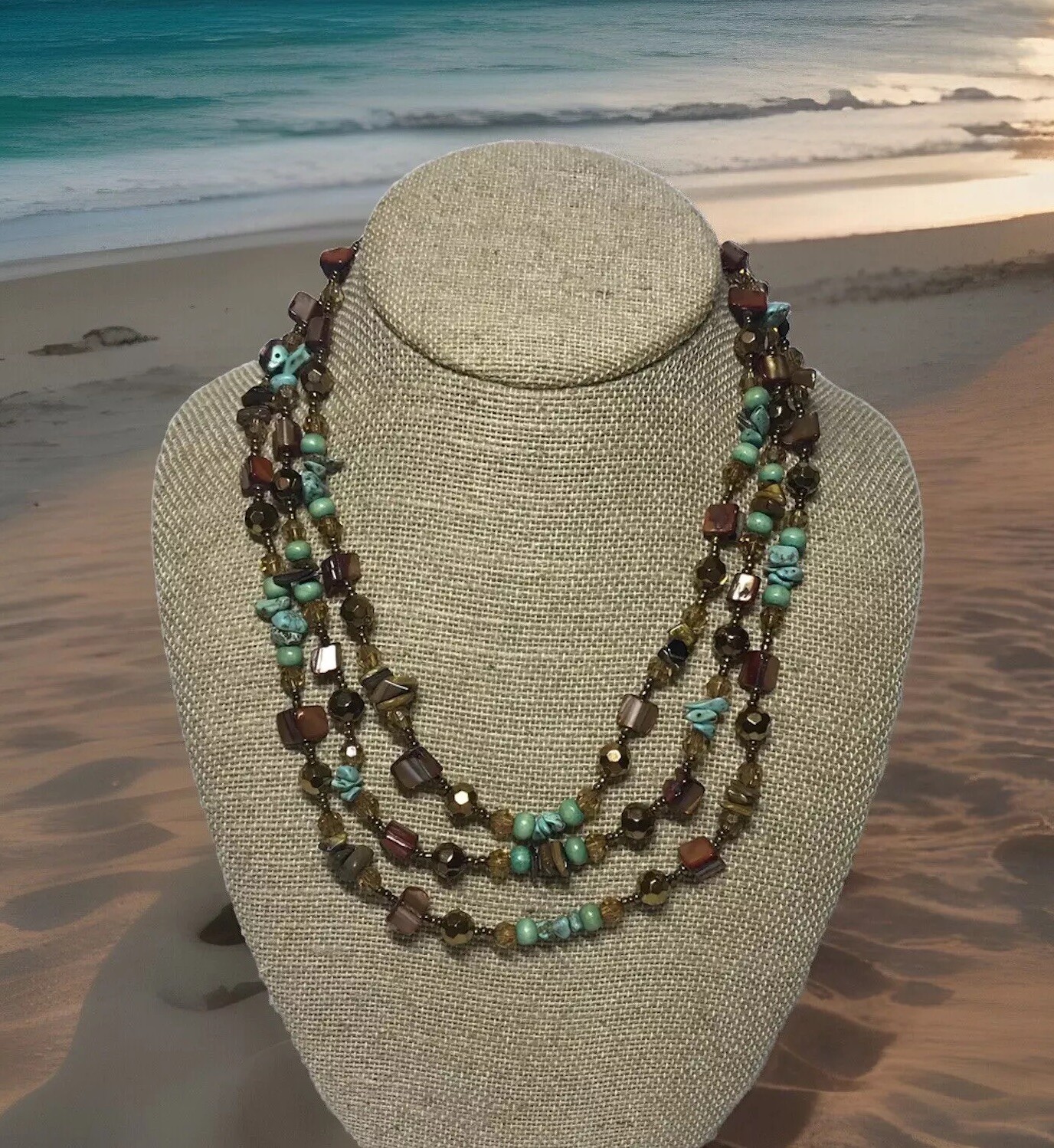 Beautiful Multi Layered Beaded Necklace
