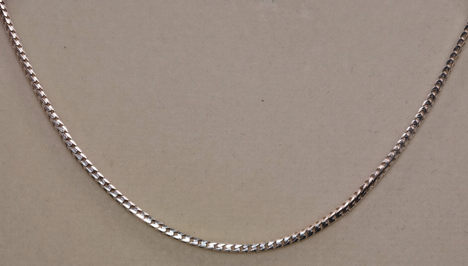 J112 P LUX ITALY 925 STERLING SILVER FRANCO LINK CHAIN NECKLACE 19″ 5 GRAMS 1 MM