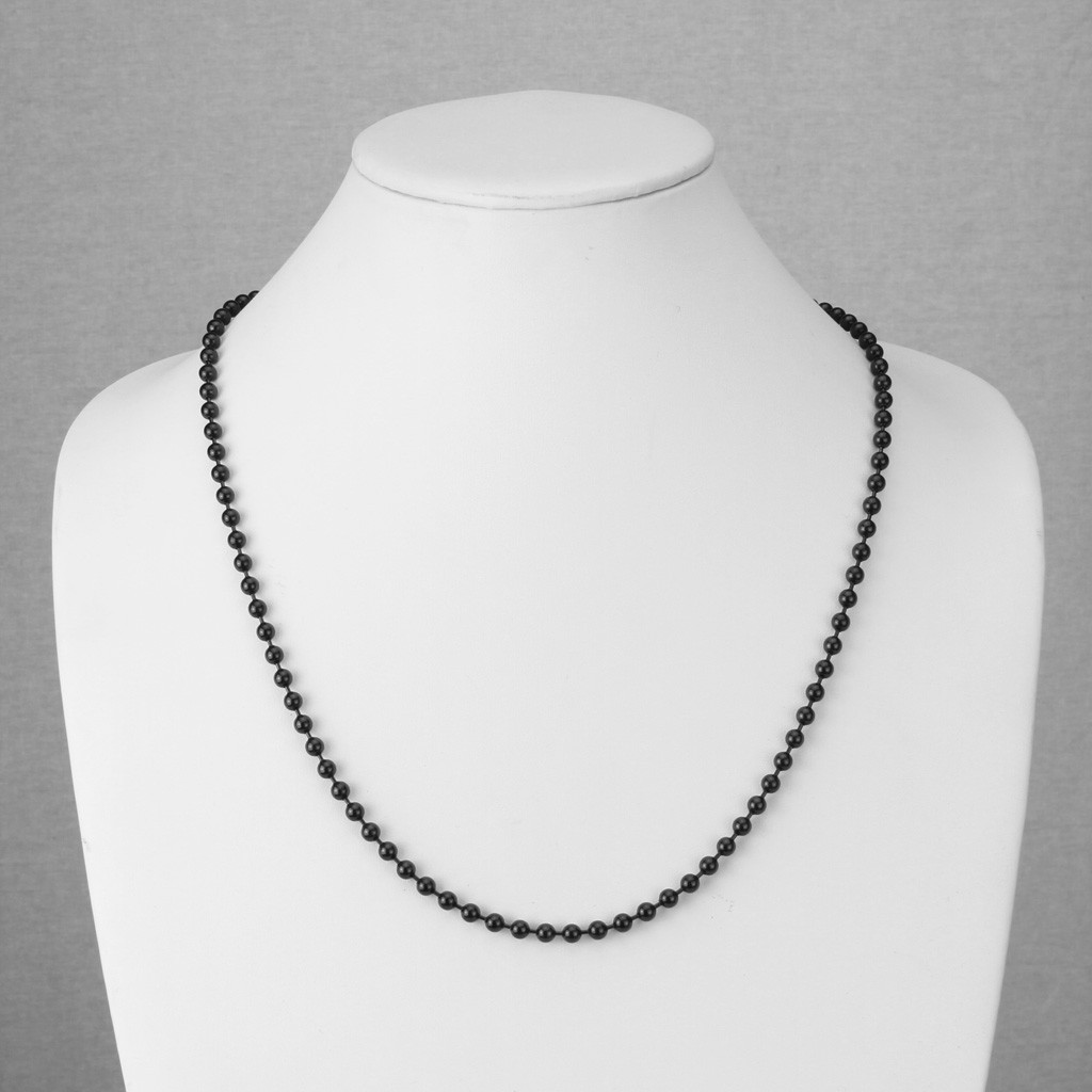 316L Stainless Steel Ball Chain – Black PVD