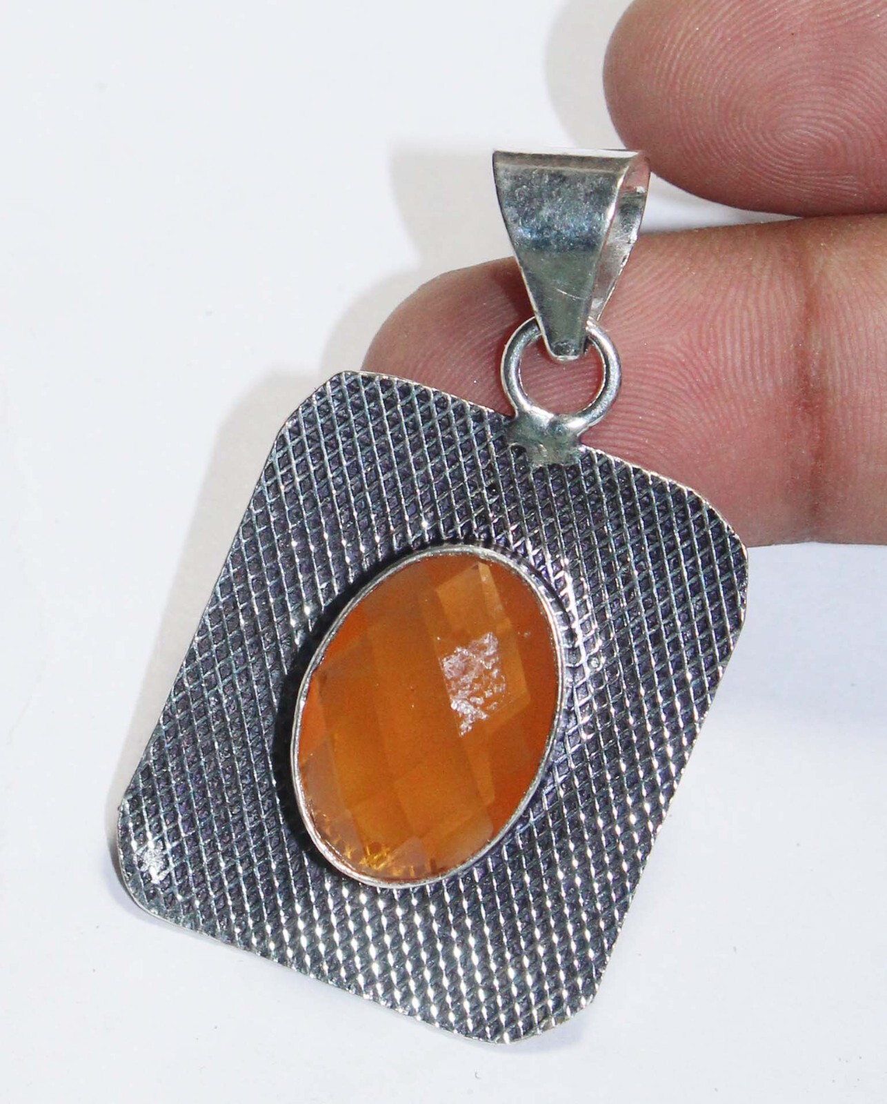 Hydro Onyx Oval Shape Gemstone Handmade Pendant Jewelry Pendant Size 1.5 inches