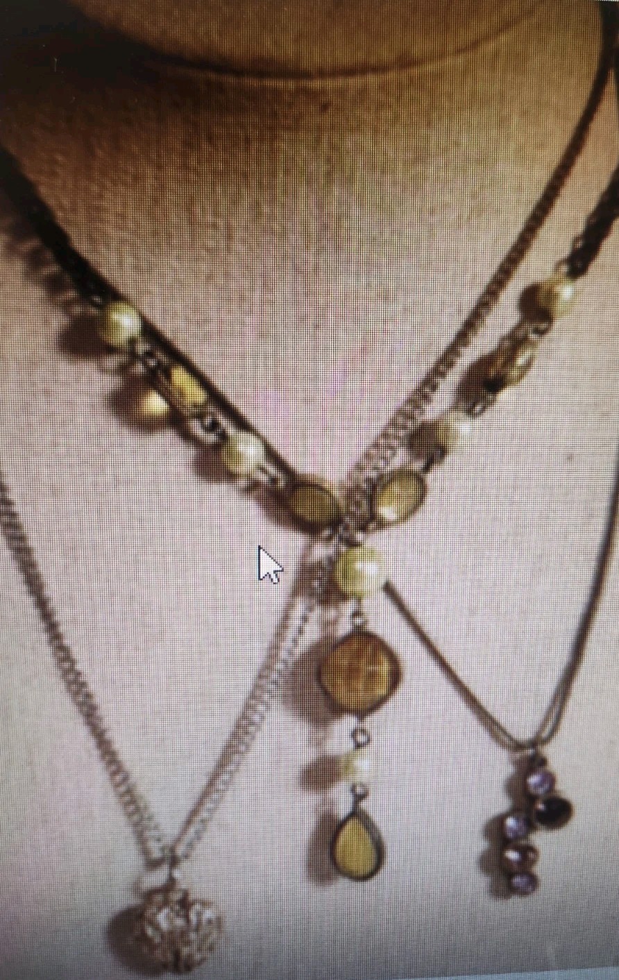 Bracelet Earring Necklace Closeout 5# Lot Beaded Chain Artisan/Store Stone Glass