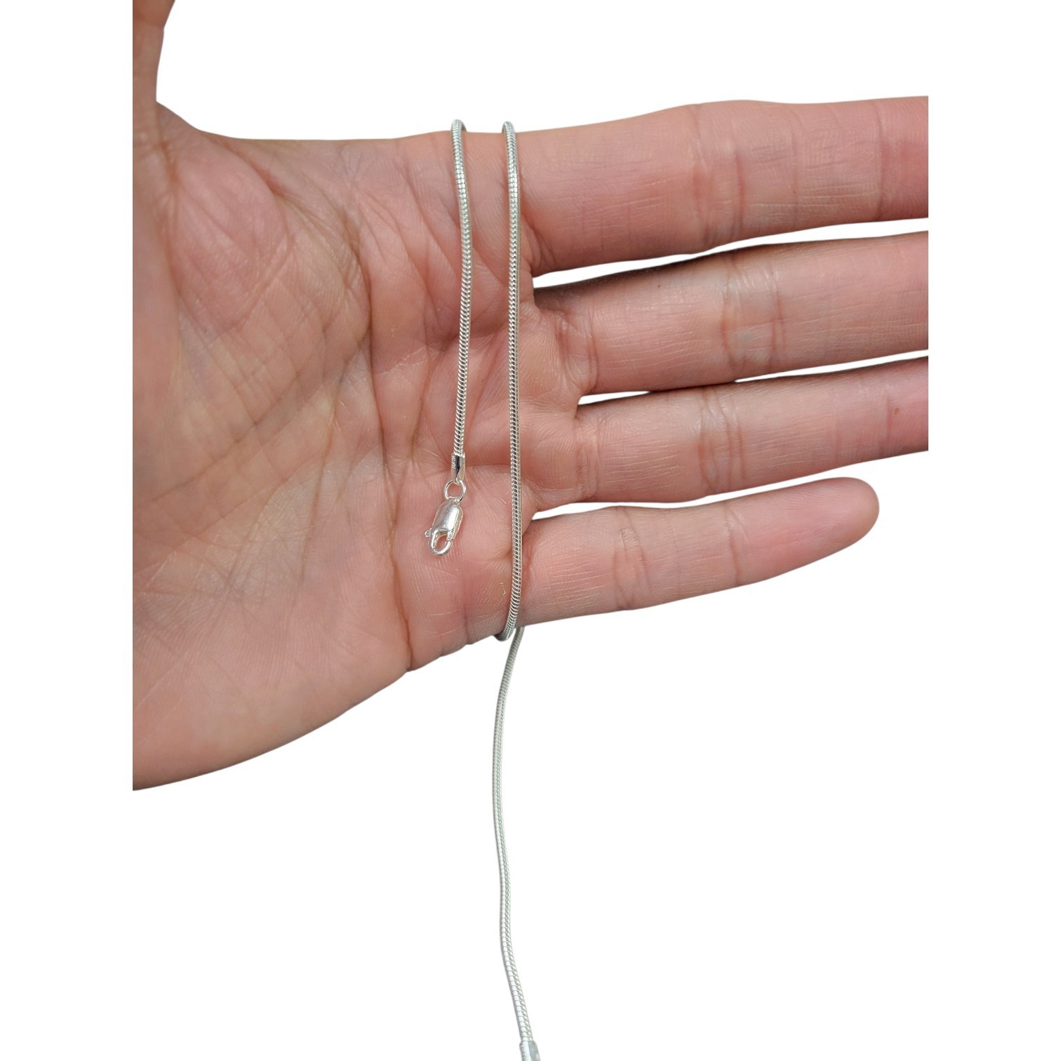.925 Sterling Silver, Snake Chains. 1.5mm Wholesale:14″,16″,18″,20″,22″,24″,30″