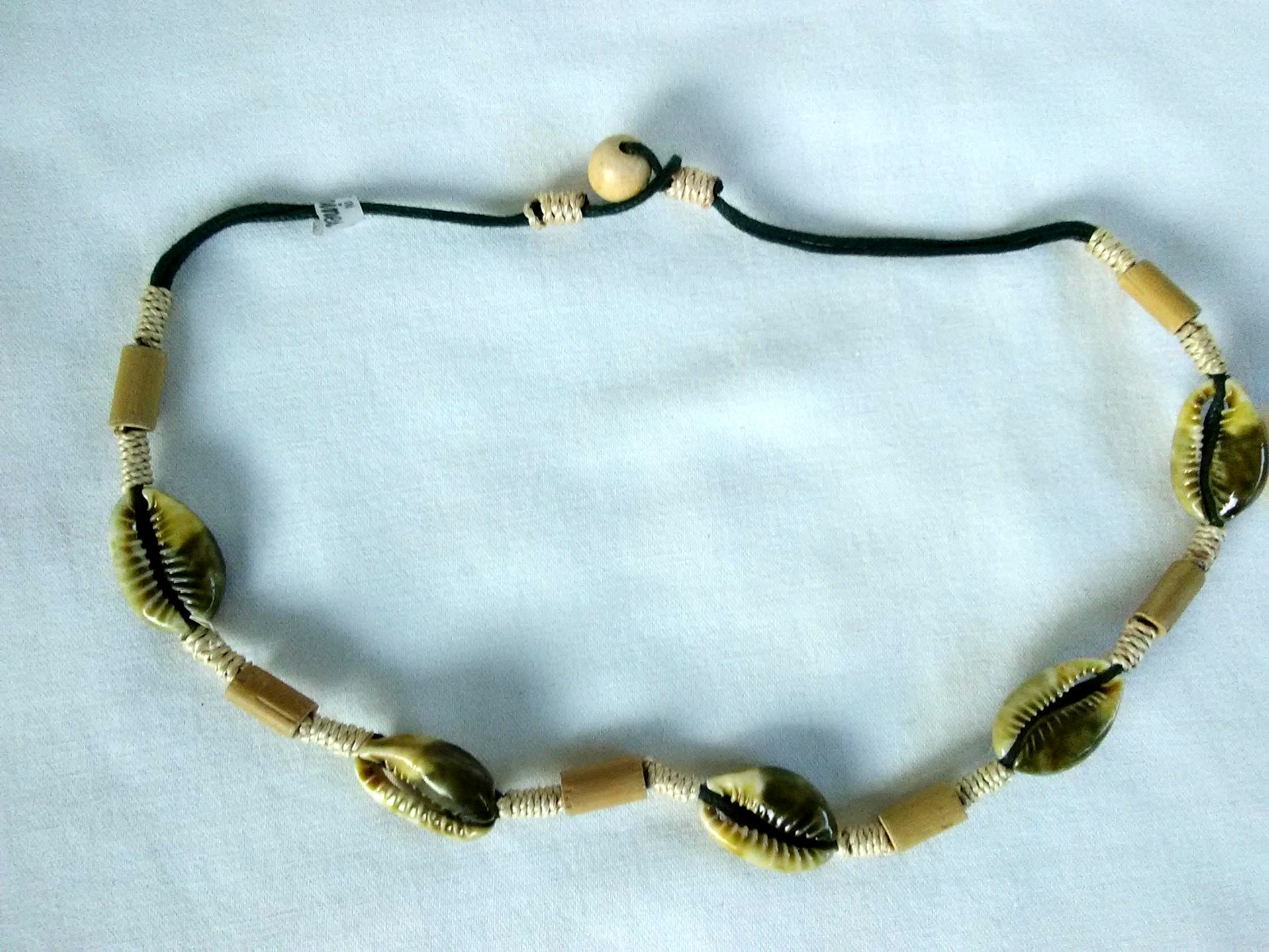 Cowrie Surfer Hippie Shell Ethnic Tribal Unisex Necklace 18″ USA Seller New