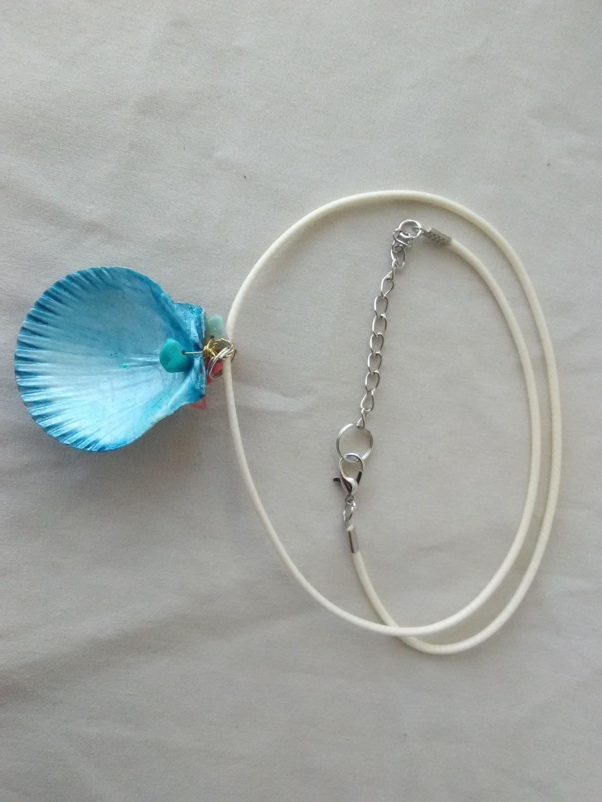 Boho Chic Real Seashell Pendant Necklace 20″ Women’s Jewelry US Seller Gift