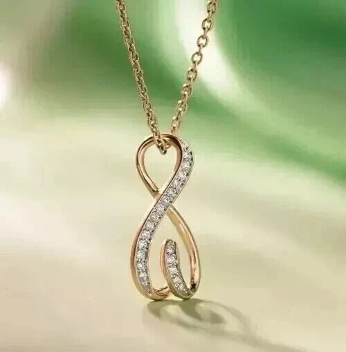 2Ct Round Cut Simulated Diamond Pretty Women’s Pendant In 14k Yellow Gold Plated
