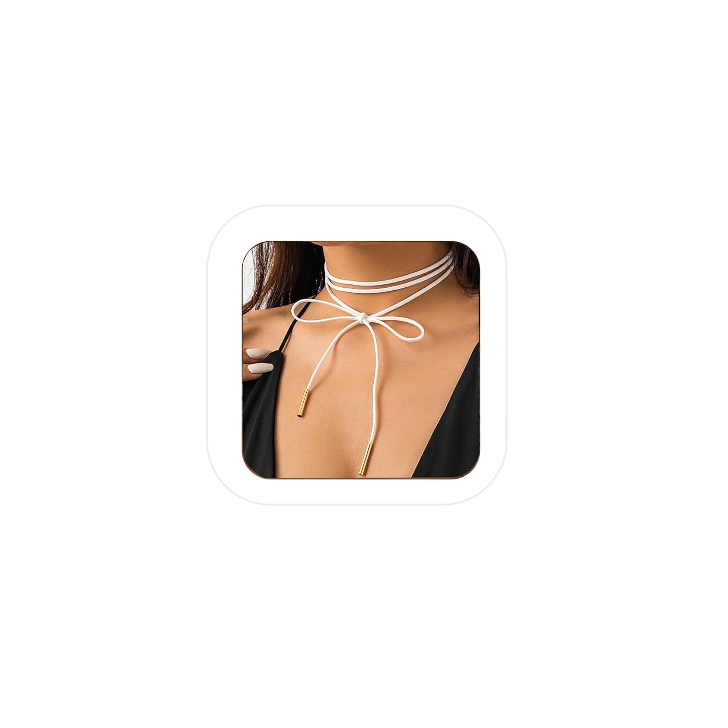 Velvet Bow Choker Necklace Long Wrap Rope Tie Collar Gothic Sexy Women