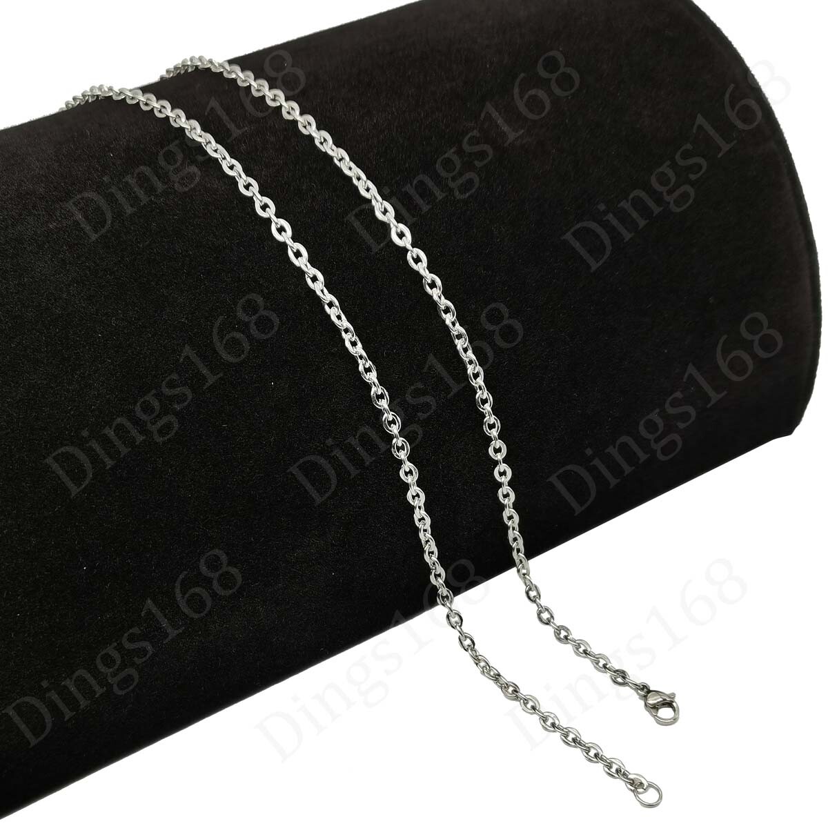 18K White Gold Filled Tarnish-Resist 16-26″ * 2mm/3mm Cable Chain Necklace P146W