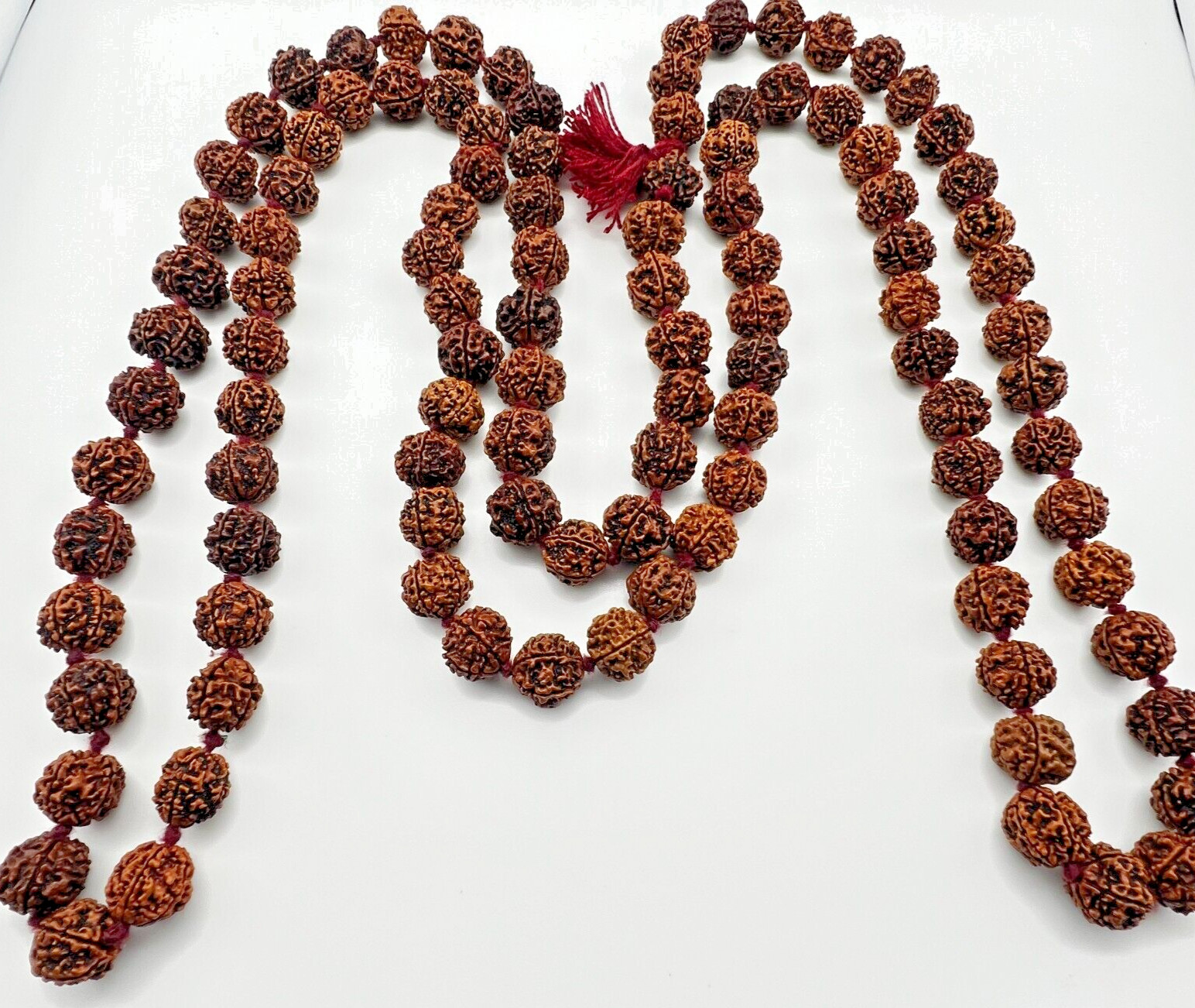 Certified 108 Authentic 5 Mukhi Nepali Rudraksha Beads|Healing Beads| Spiritual