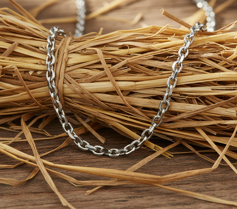 Stainless Steel Unisex Medium 6mm Oval link Chain 29