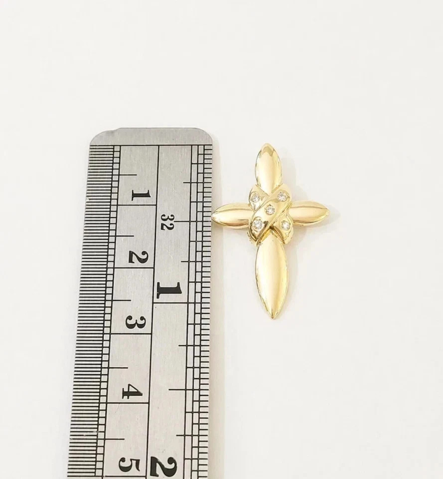 10K Yellow Gold Franco Chain Jesus CZ Stone Cross Pendant 1mm 16 18 20 22 Women