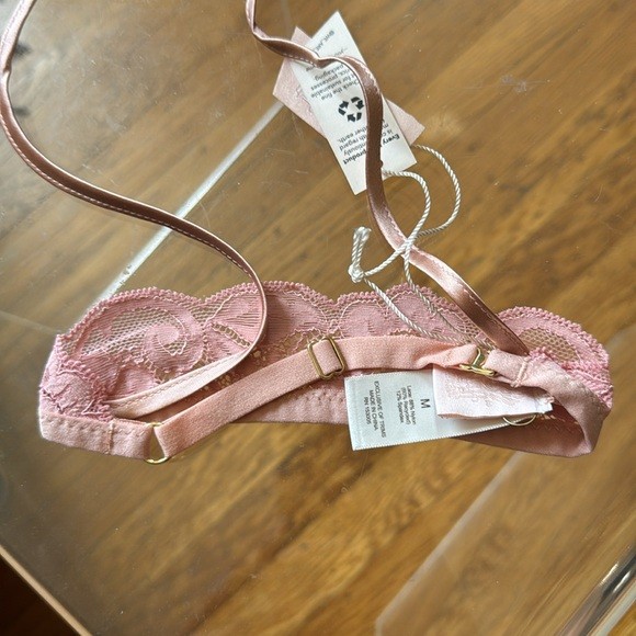 NWT HAH All Choked Up Rose Pink Lace Choker Y2K Coquette Feminine Dainty MEDIUM