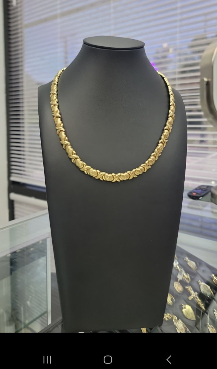Yellow Gold Link Chain Necklace Metal Chain Style No Stone 19.57g Gold 14k