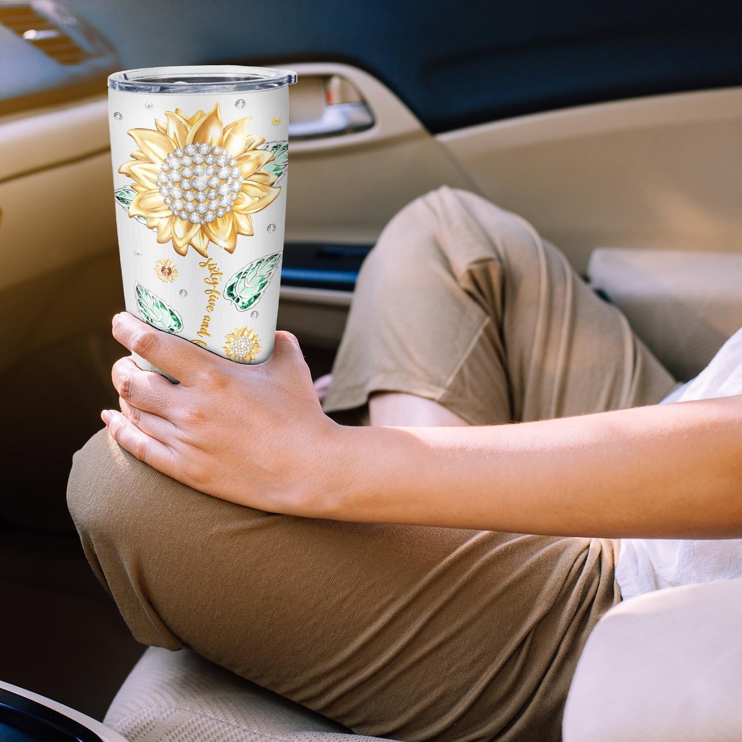Elegant Insulated Stainless Steel Tumbler 20oz – Perfect 65th Birthday Gift