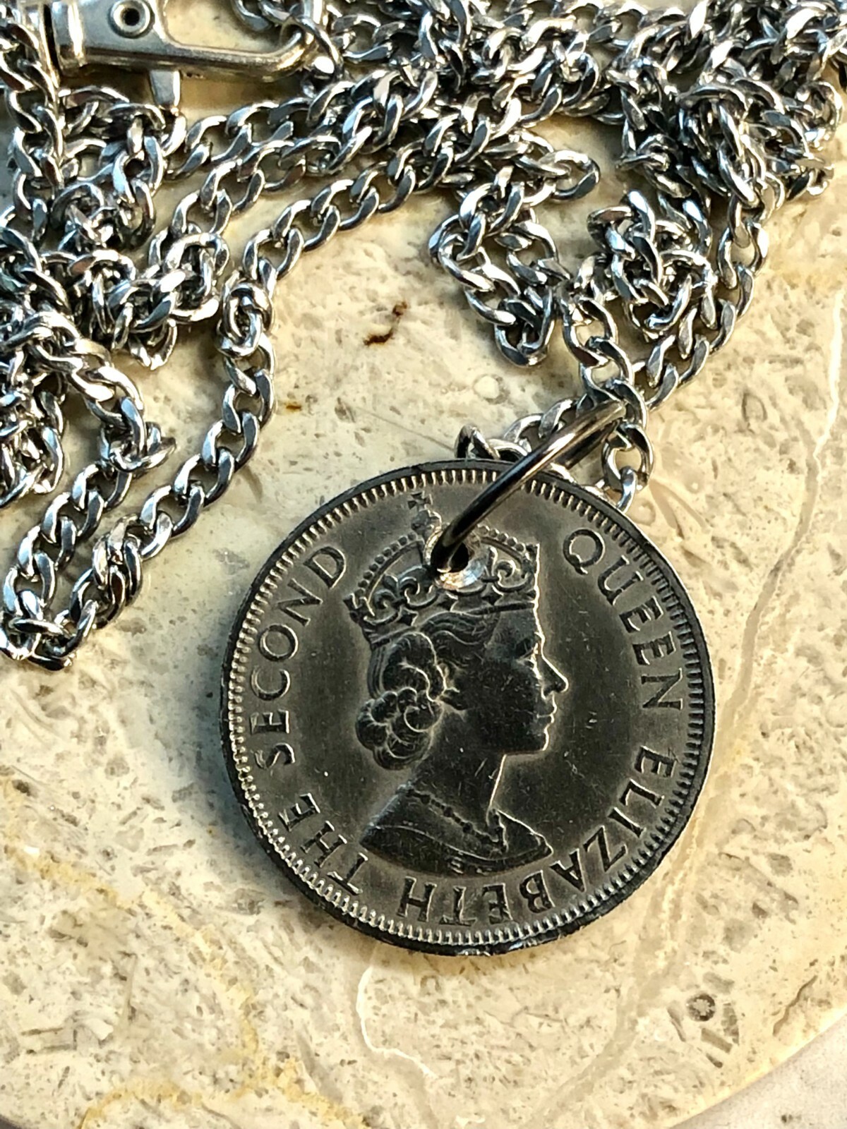 South Korea Coin Pendant Korean 500 Won Necklace Vintage Custom Made Vintage