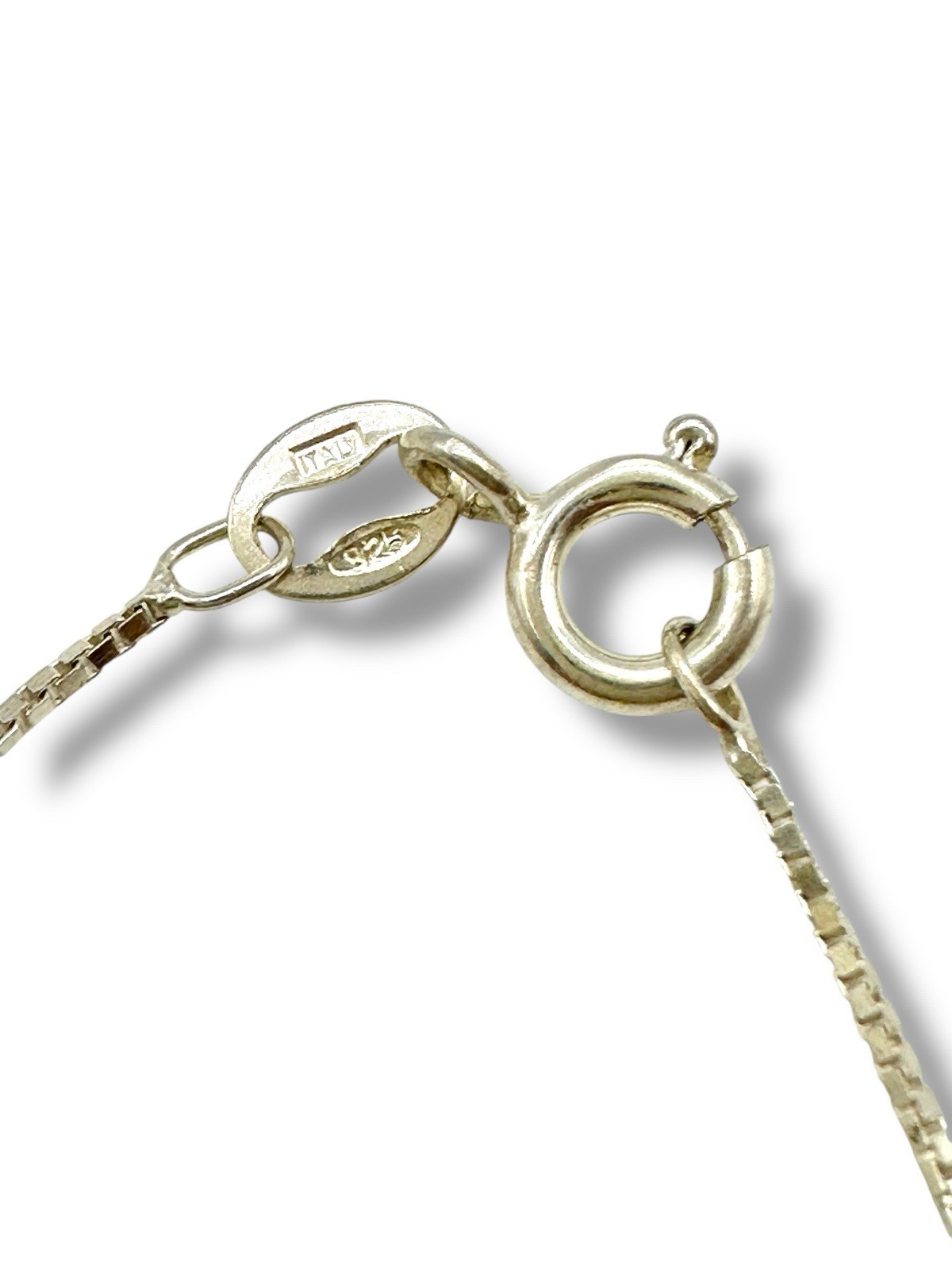 Italian 925 Sterling Silver Venetian Box Chain Necklace – 20”