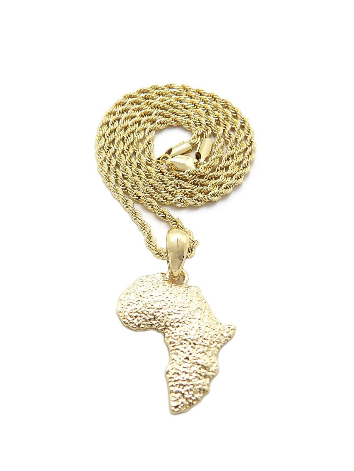 Mini Size Africa Continent Pendant 18″,20″,24″ Various Chain Necklace XMP162