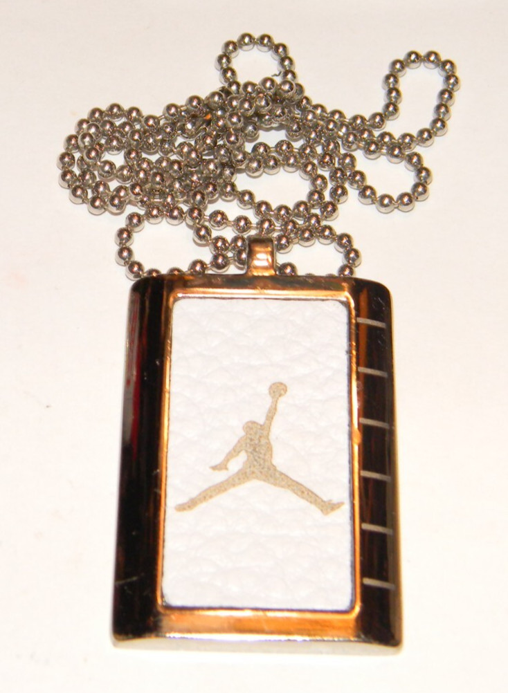 Nike AF-1 Air Jordan Authentic Hang Tag Pendant Necklace Michael Jumping