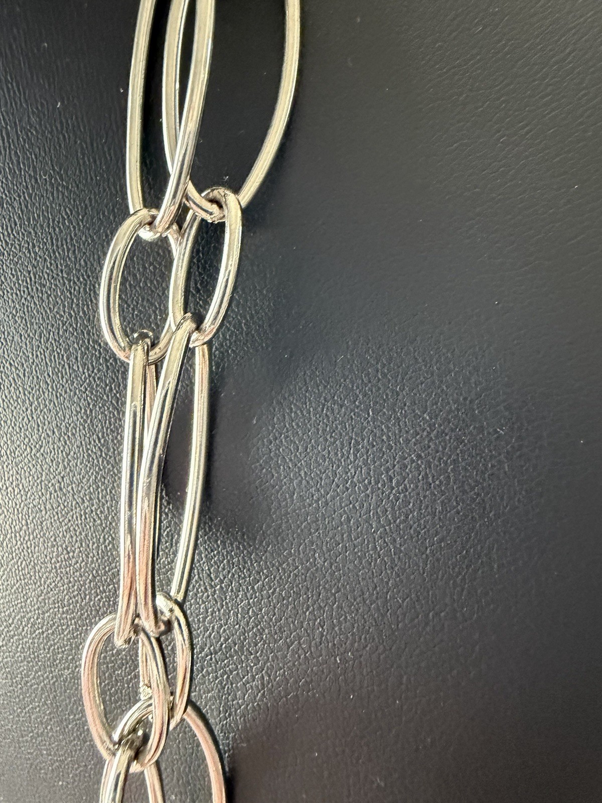 60” Lauren Ralph Lauren Silver-Tone Oval Link Chain Necklace NWT Nordstrom 62 g