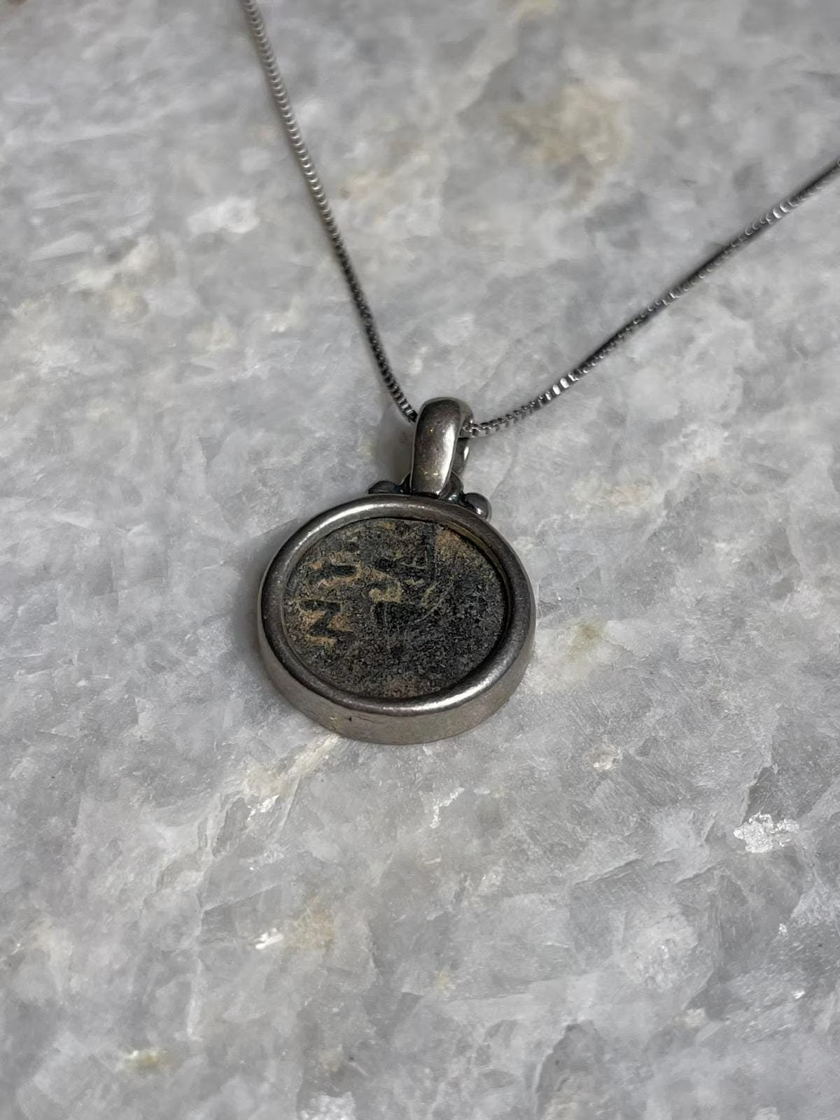 Authentic Masada Coin Necklace, 925 Silver, Coin Jewelry, Rare Coin