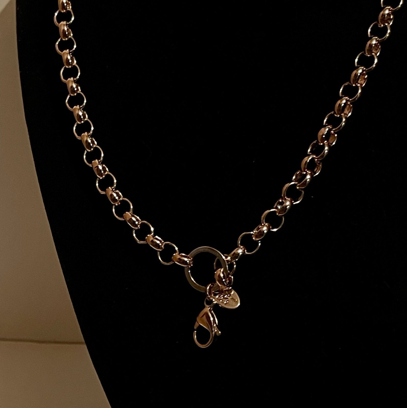 Authentic Origami Owl 18-20” Rose Gold Tone Thick Rolo Chain NEW (Ref#142)