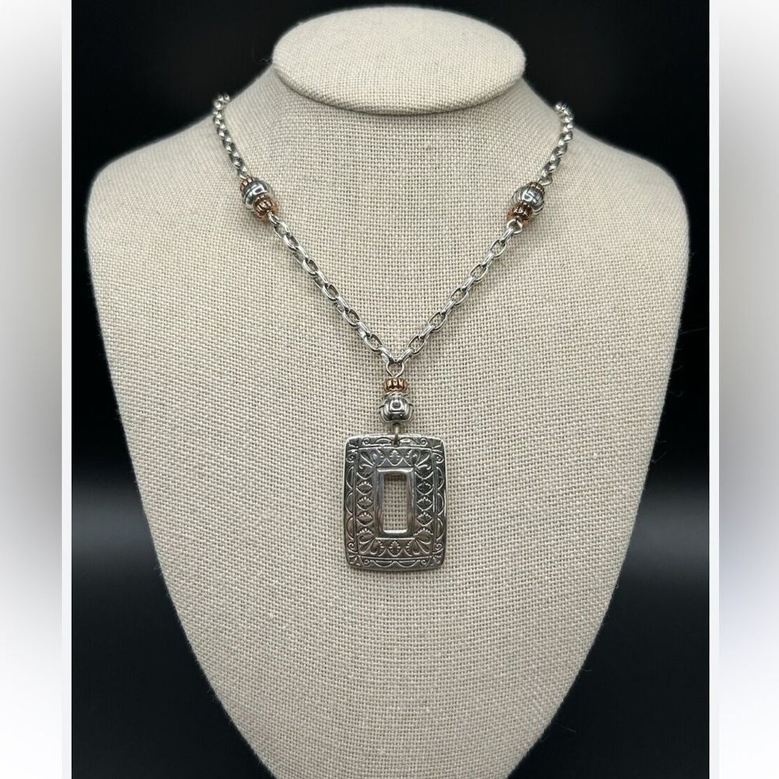 Brighton Copper & Silver “Canyon” Necklace br Excellent condition