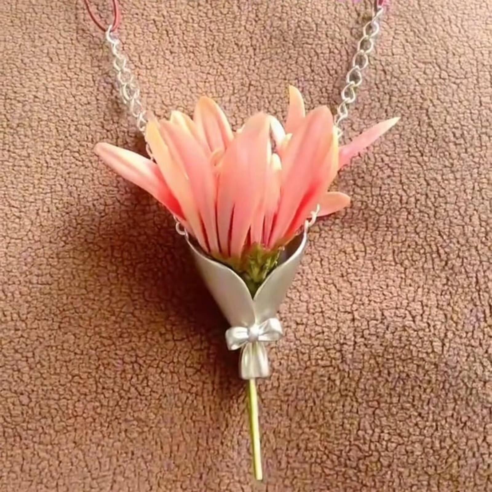Vase Necklace Fashion Neck Jewelry DIY Flower Vase Earrings For Women Unusual