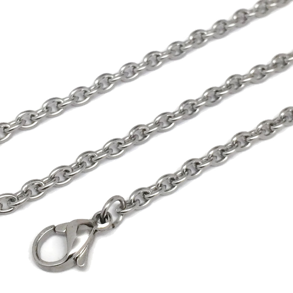 Mens Silver Cross Pendant Stainless Steel Necklace Christian Catholic Teen Boys