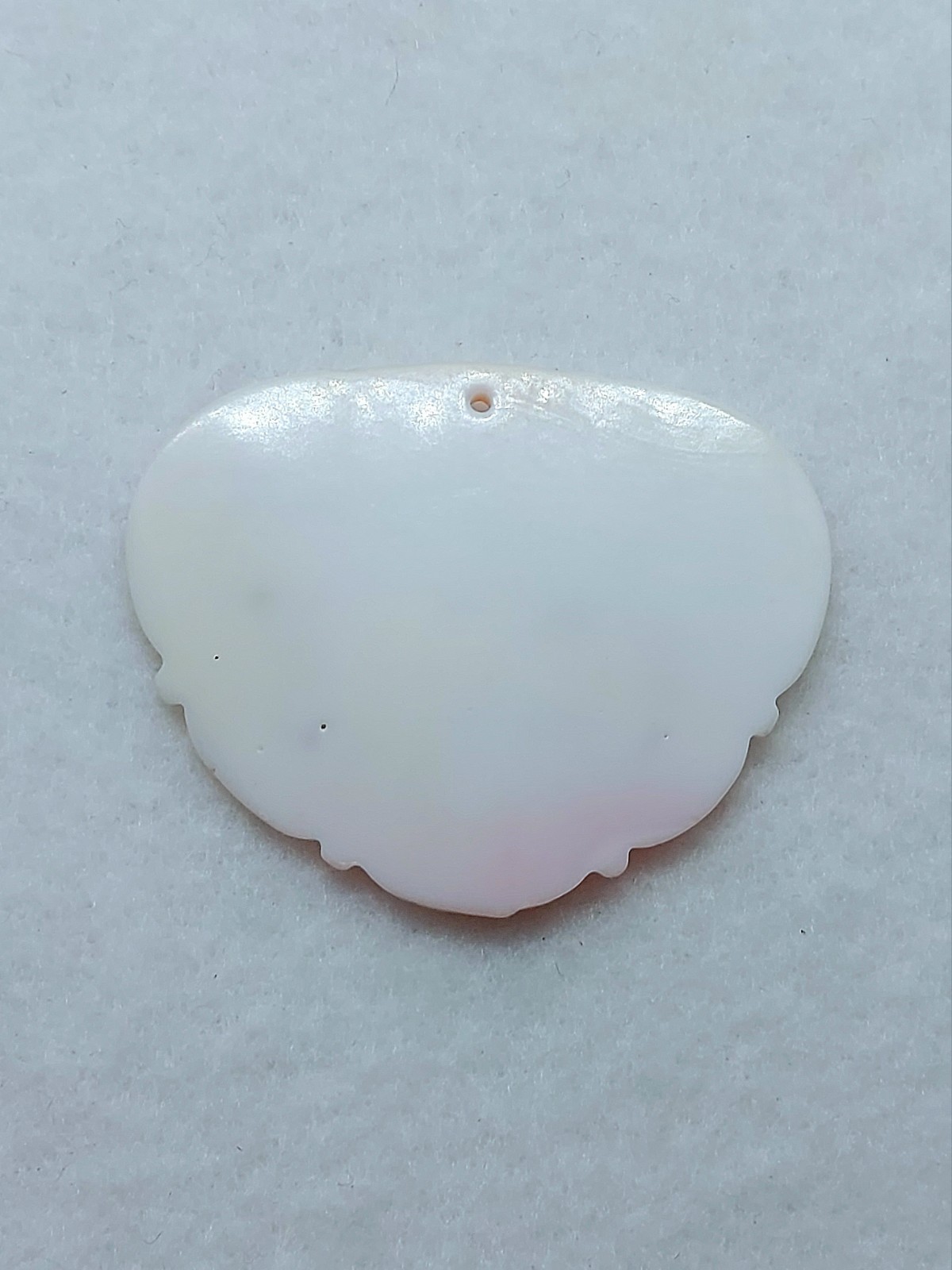 🐚HQ Queen Conch “Natural” Handcarved Auspicious Lotus Infinity Shell Pendant