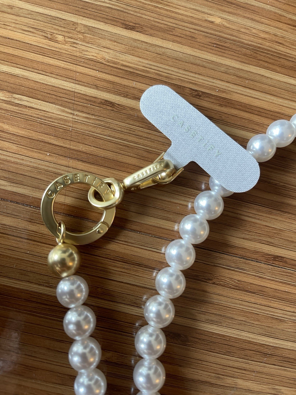 White Faux Pearl Layered Double Strand Beaded Necklace Gold-Tone Toggle
