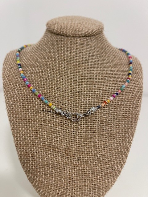 Beaded Necklace 9 handmade beaded necklaces in various lengths.