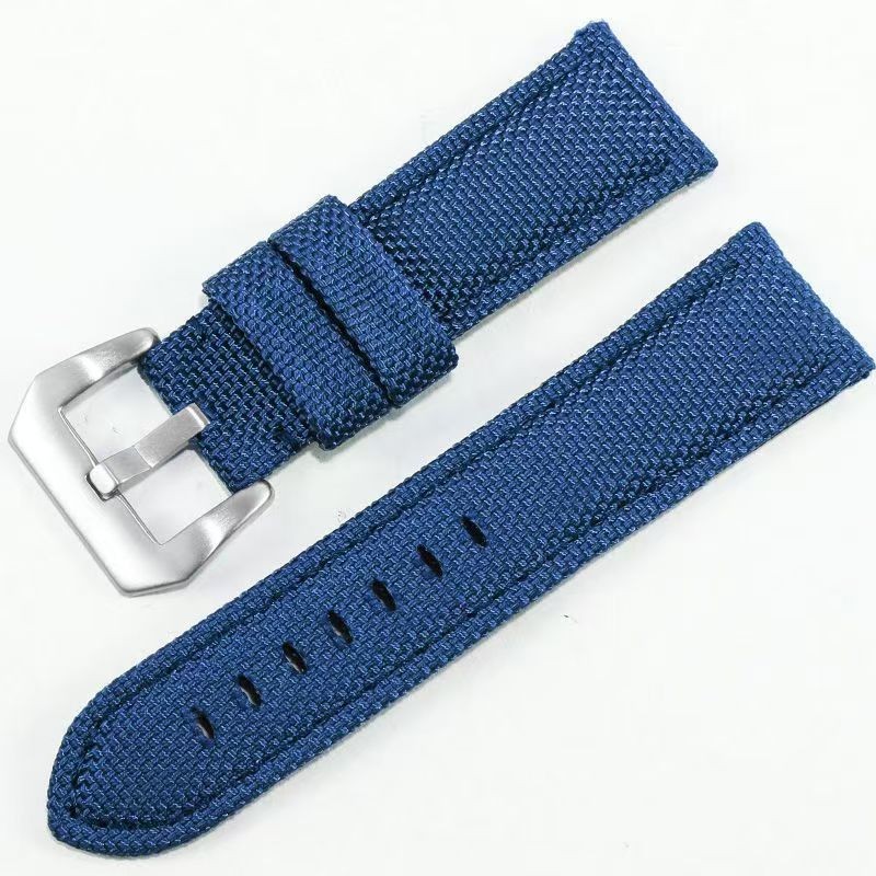 Watch Band 22-26mm Quick Release Waterproof Nylon Leather Strap Aoeiwv Resistant