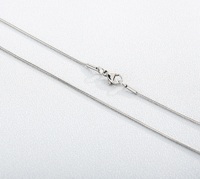 USA Stock Woman Man 1.6mm Stainless Steel Round Snake Chain 20-28”