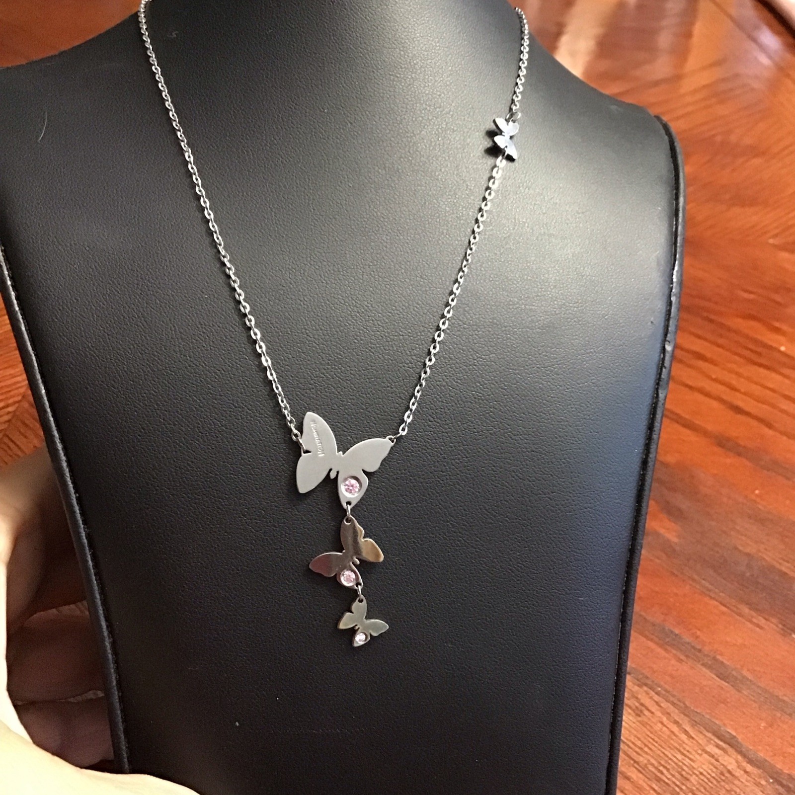 NOMINATION Brand S. Steel Made In Italy Butterfly Necklace