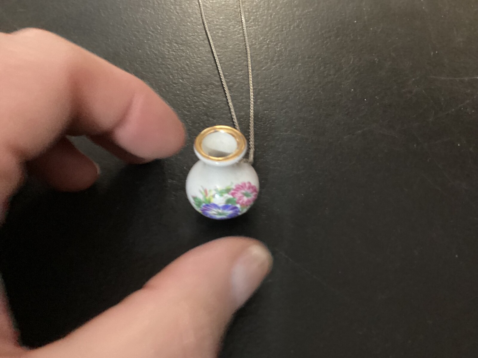 Small Ceramic Vase Fashion Jewelry Necklace
