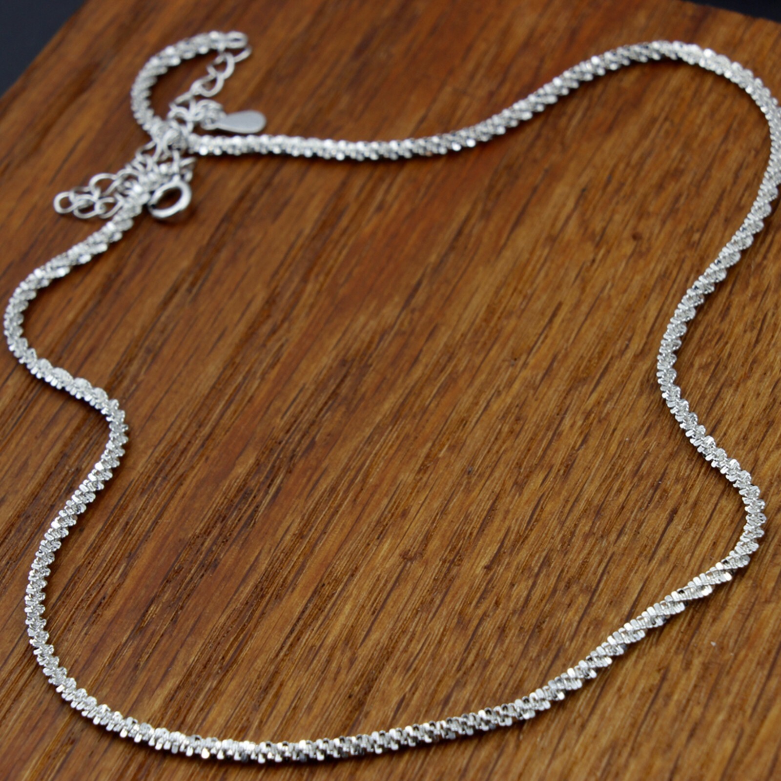 Girl / Women Titanium Stainless Steel Margarita Chain Choker Necklace 14.5-16″