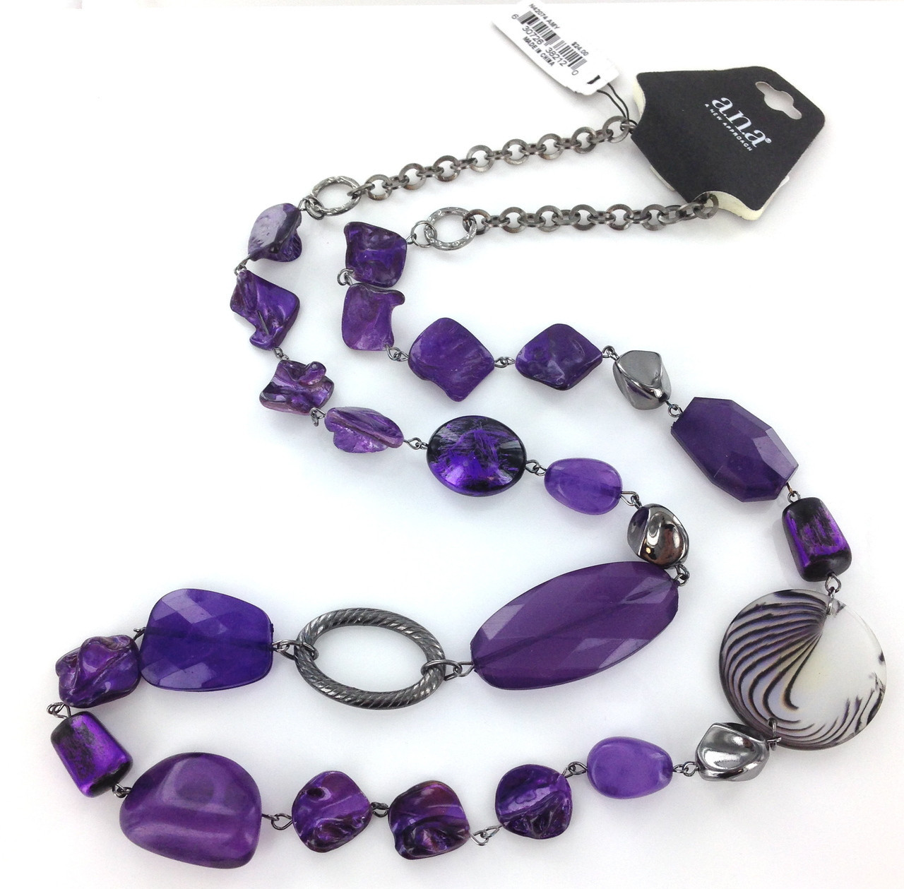 A.N.A Long Beaded Necklace