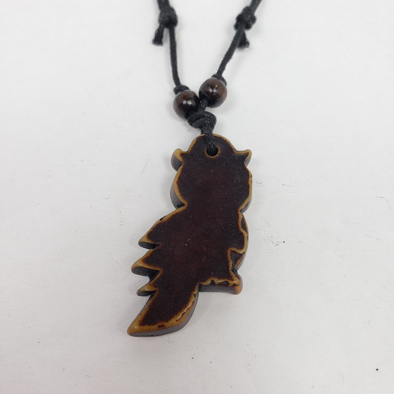 Vintage Adult Fashion Brown Owl Tribal Adjustable Pendant Necklace 026
