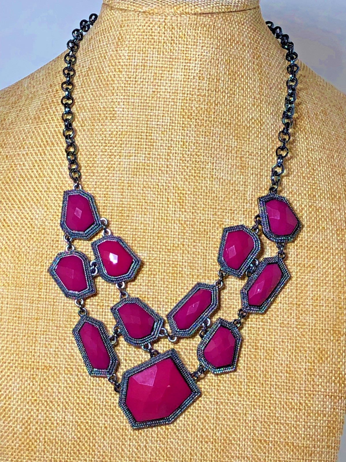 Women’s Mixed Necklace Lot of 6 Statement Multicolor Various Length w/Extensions