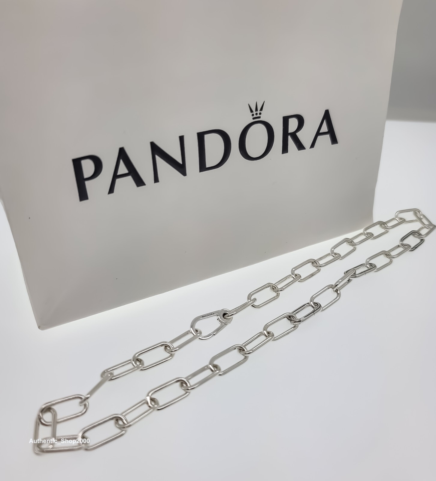 NEW 100% Authentic Pandora ME 925 Paperclip Chain Medium-Link Necklace 399590C00