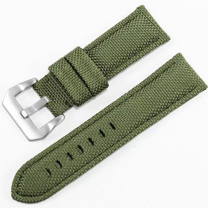 Watch Band 22-26mm Quick Release Waterproof Nylon Leather Strap Aoeiwv Resistant