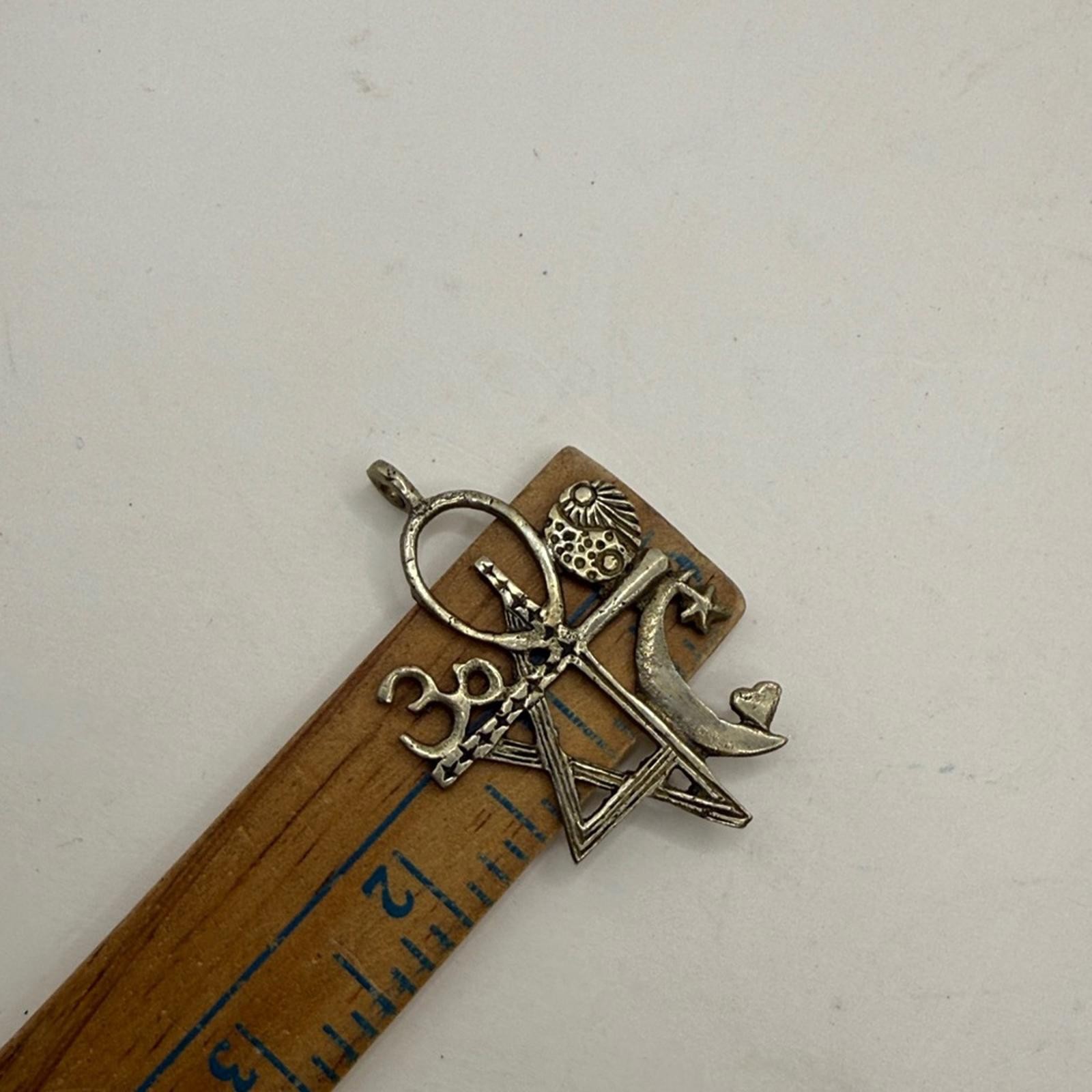 Interfaith Coexist Pendant Cross Star David Crescent Om Religious Harmony Charm