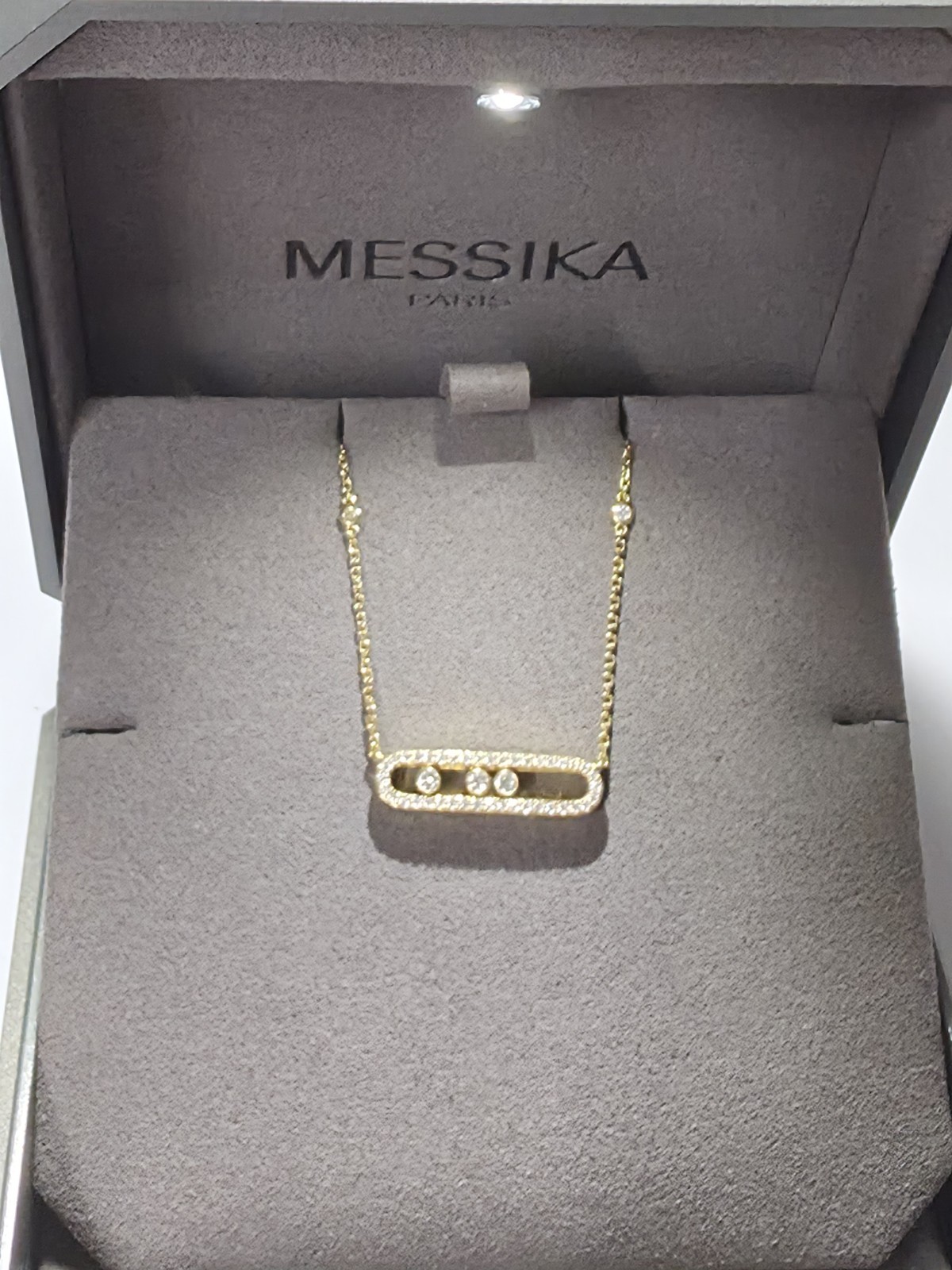 Messika Baby Move Pave Necklace – Yellow Gold