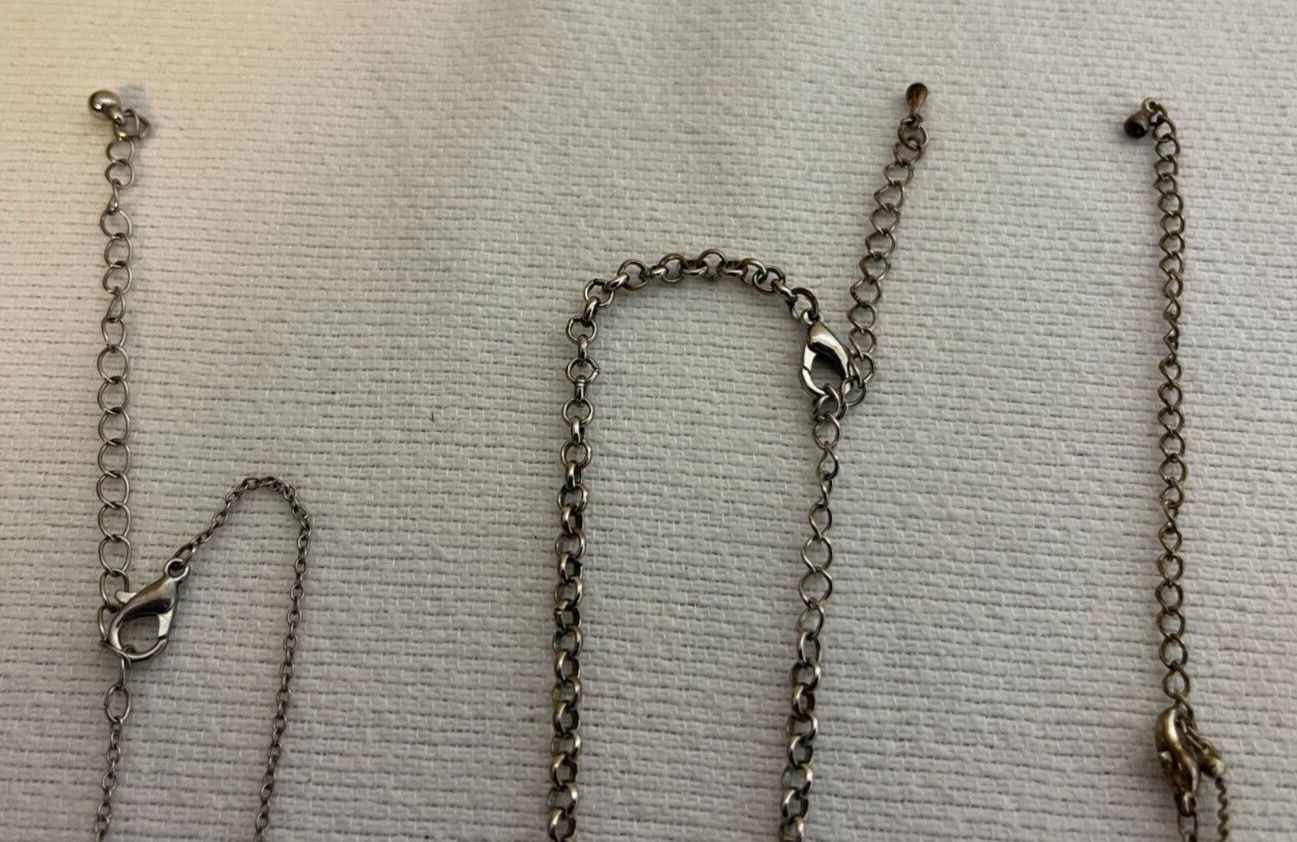 Lot of 6 Womens Necklaces Jewelry Pendants Chain Key Margarita Glass