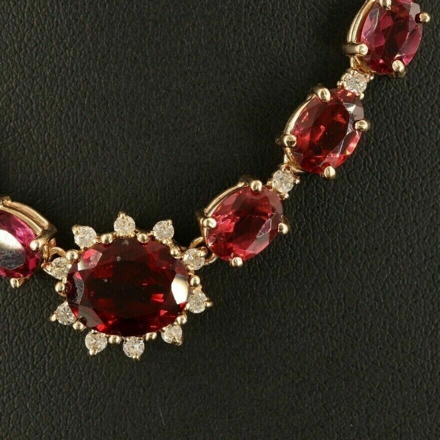 3.50 Ct Oval Simulated Garnet Halo Women Gift Pendant In 14K Yellow Gold Plated