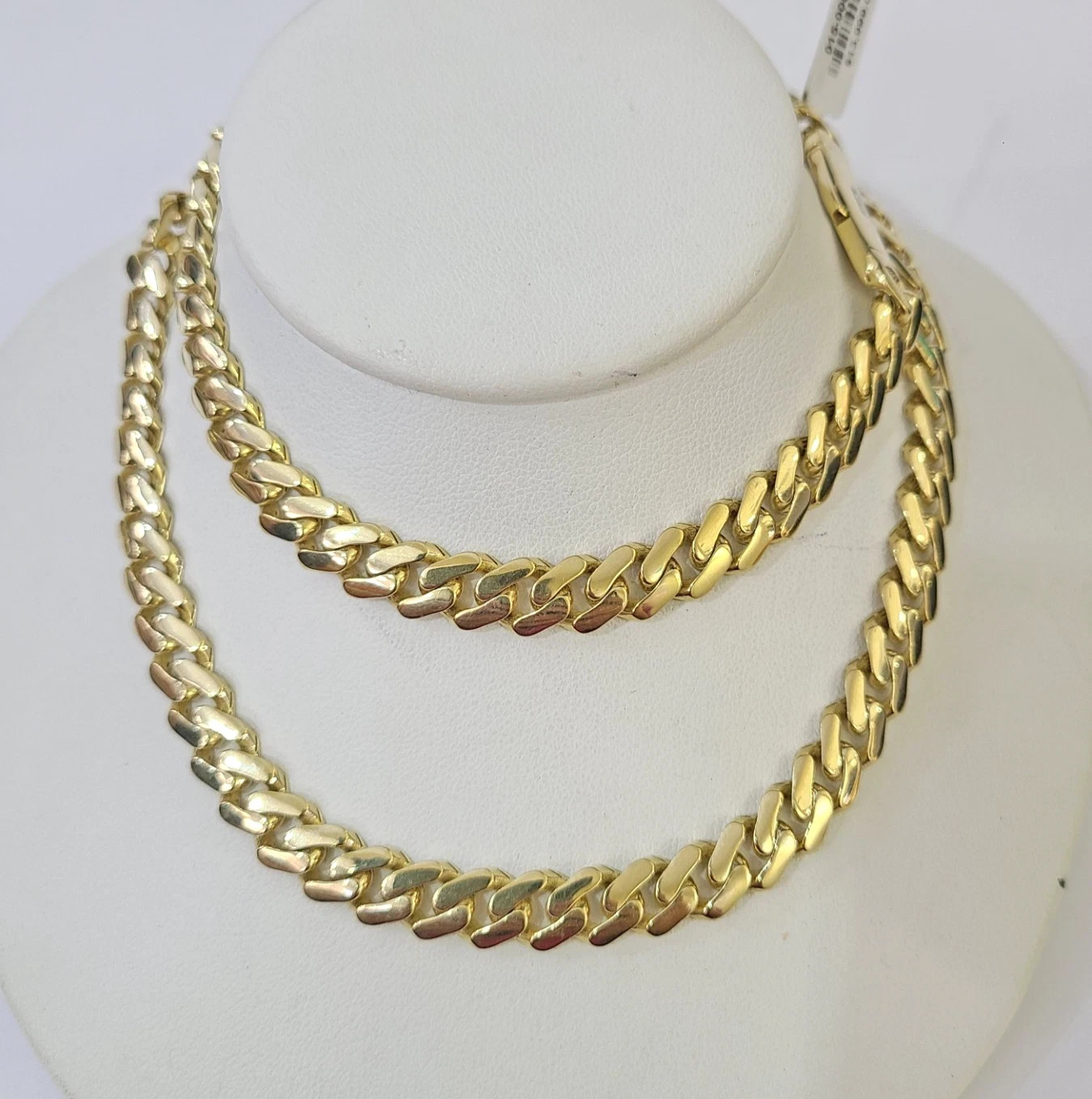 10k Yellow Gold Royal Monaco Chain 8mm Necklace Bracelet Set Real Men Women